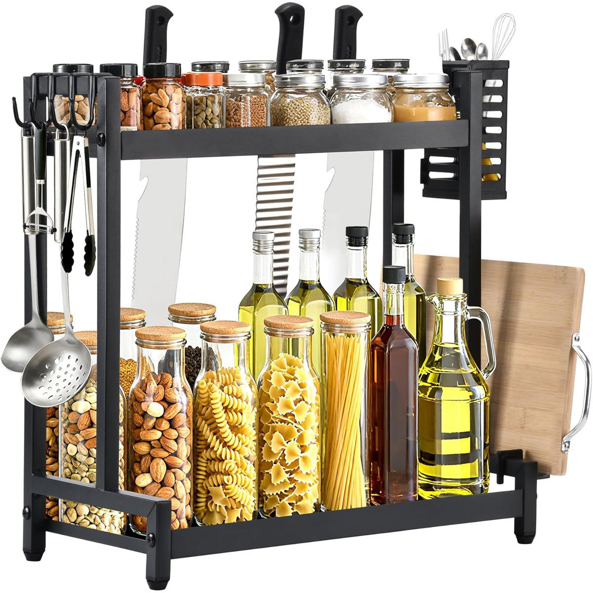 Countertop Spice Rack Organizer 2-Tier Seasoning Organizer