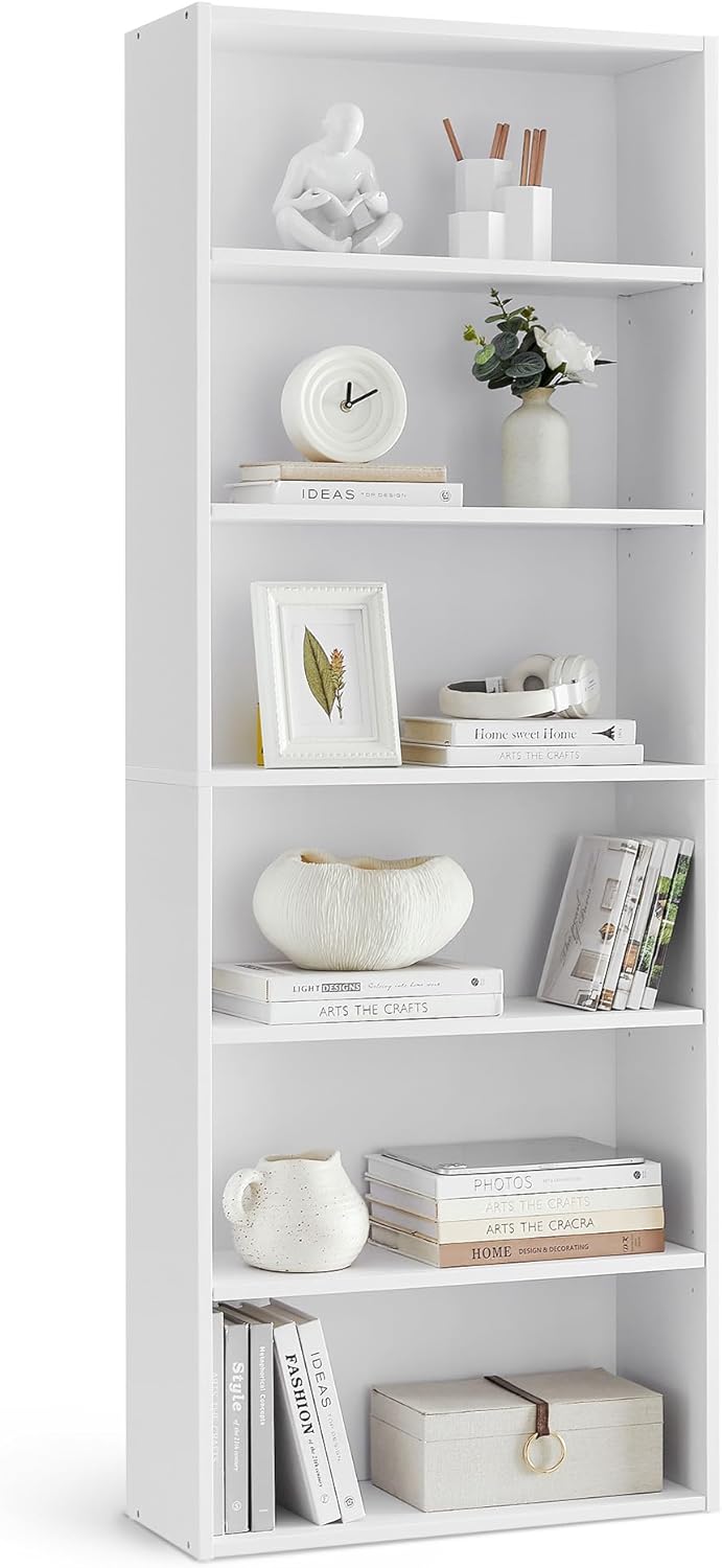 Bookshelf 5-Tier Bookcase Open Storage Shelf