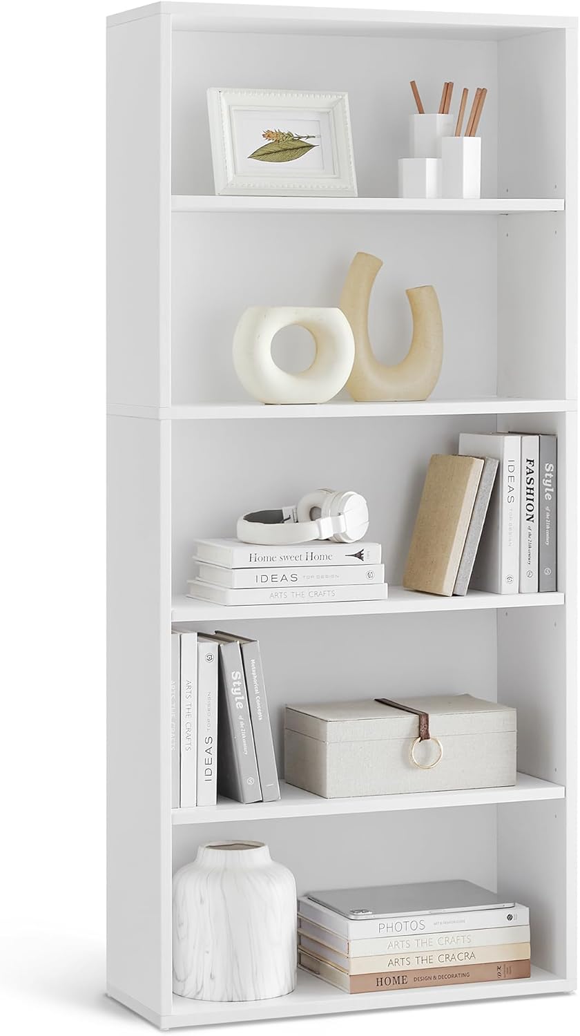 Bookshelf 5-Tier Bookcase Open Storage Shelf