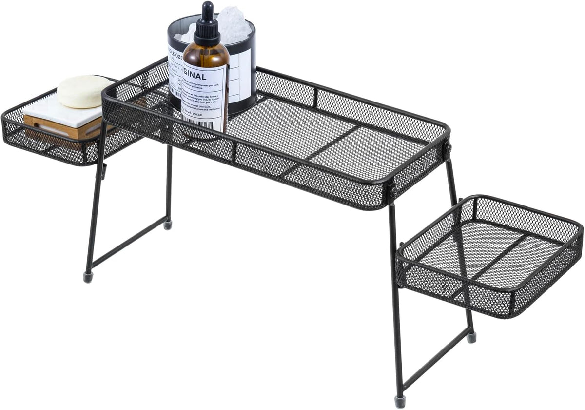 Over the Sink Shelf Black Metal Organizer Rack