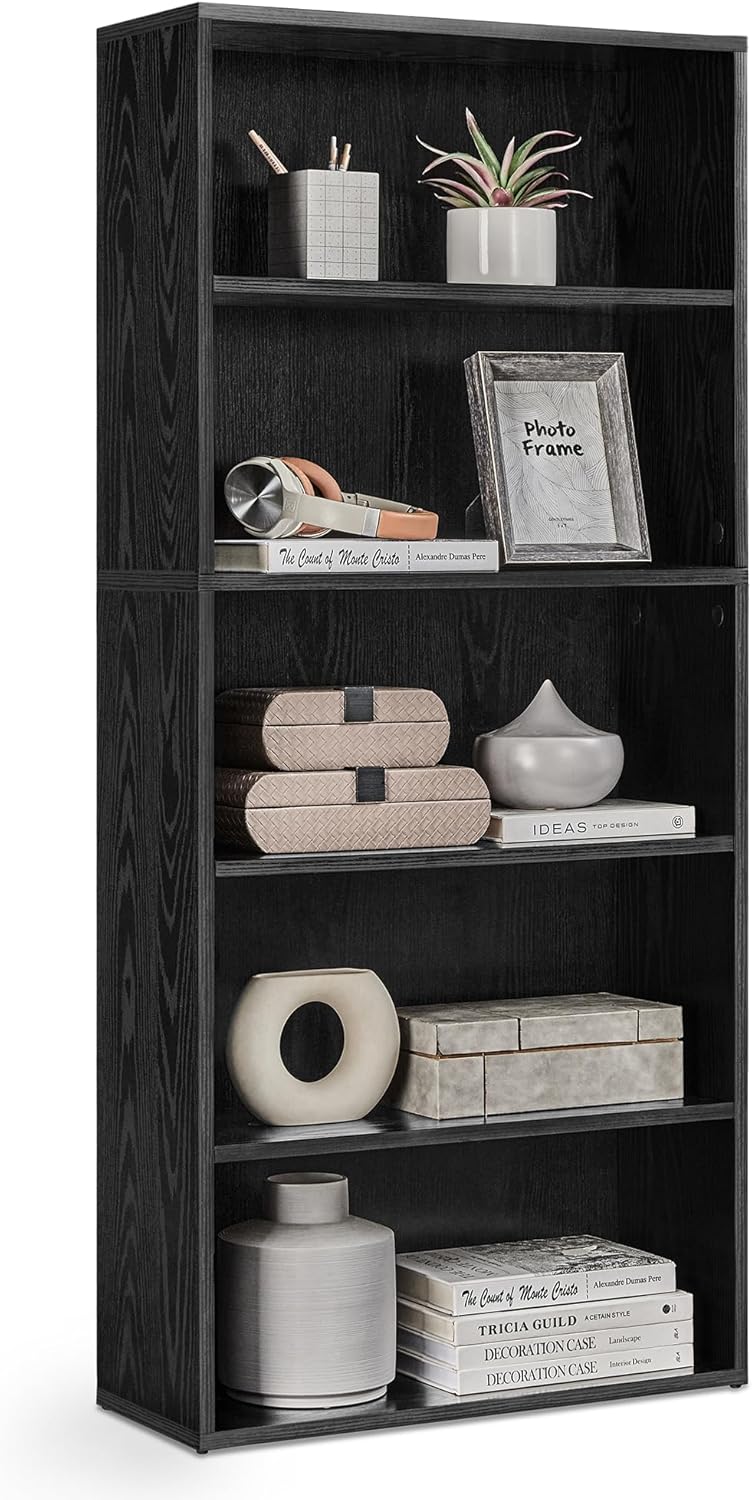 Bookshelf 5-Tier Bookcase Open Storage Shelf