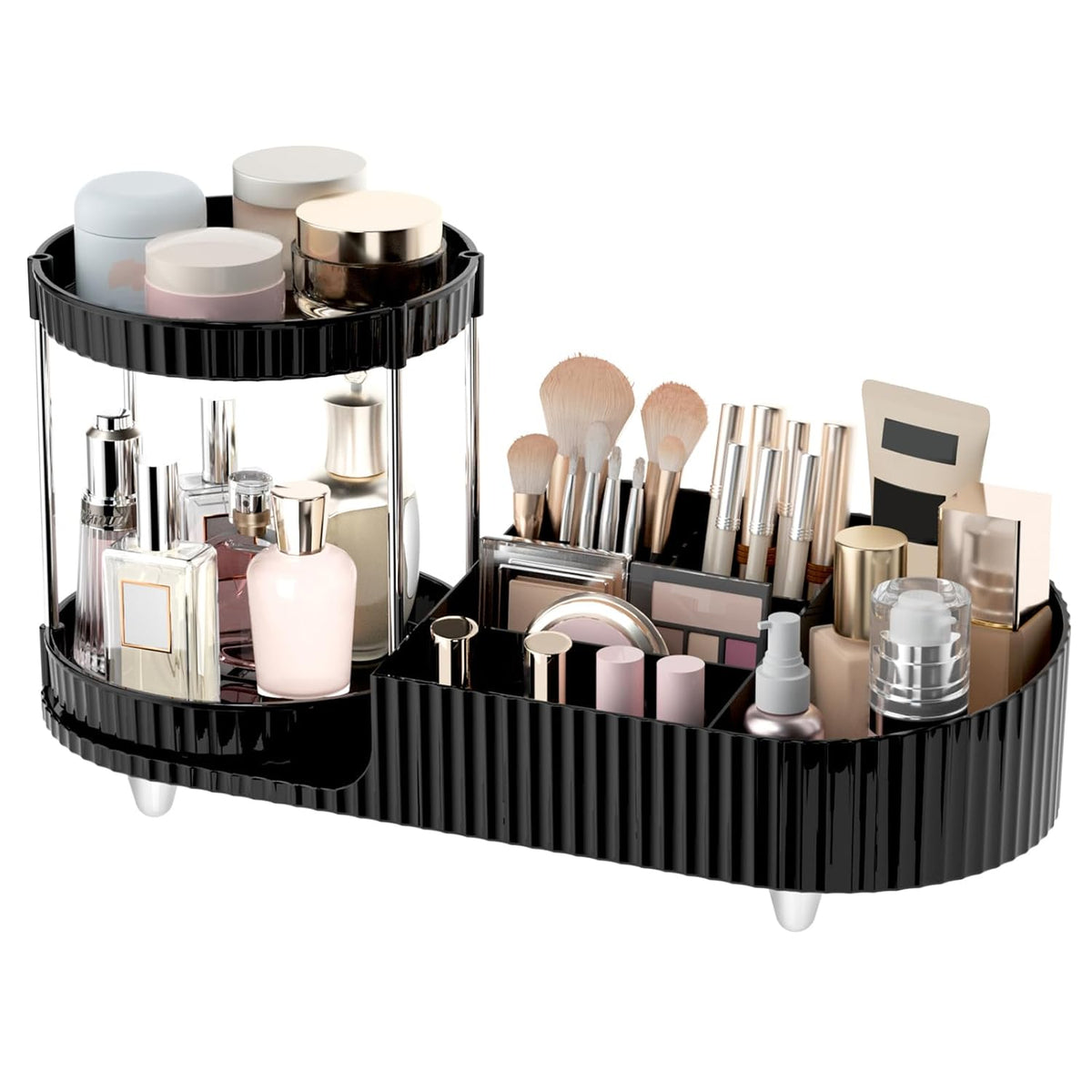 Makeup Organizer Countertop for Vanity, Rotating Perfume Tray