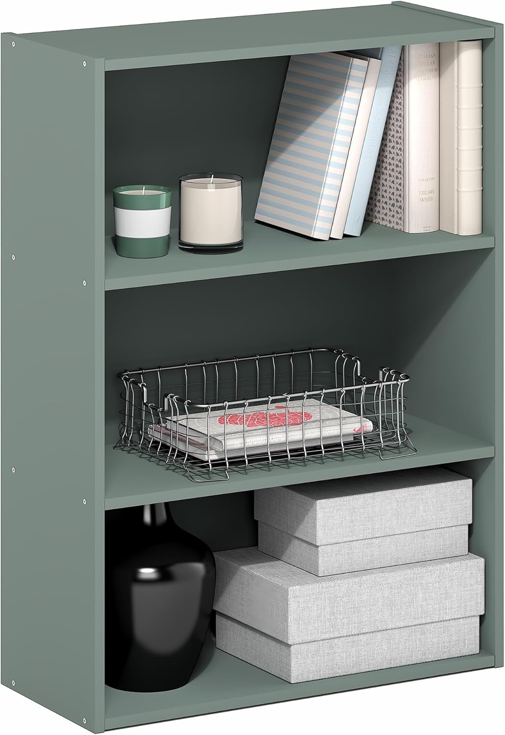 Book Shelf 3-Tier Bookshelf Storage Shelves Bookcase