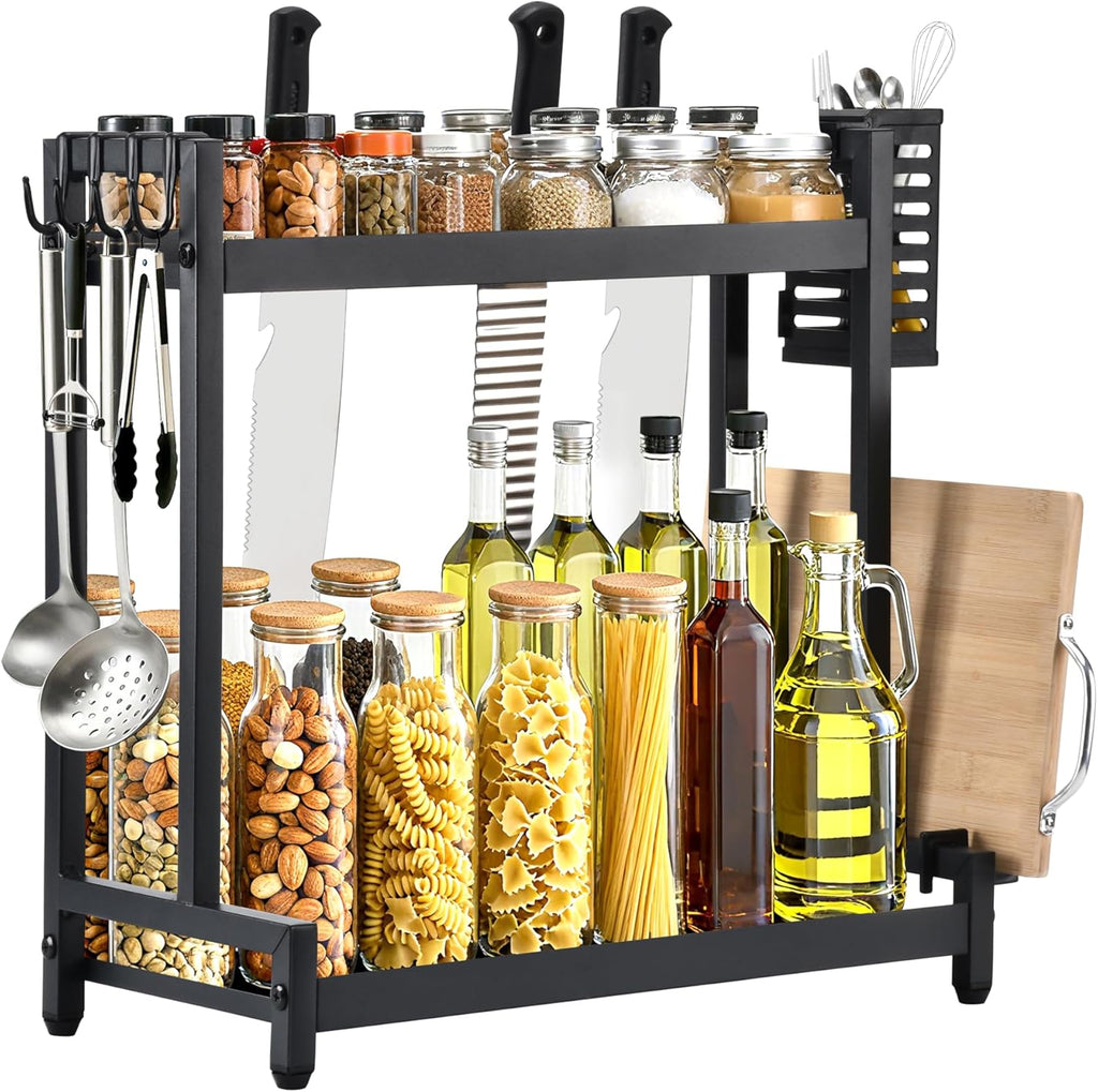 Countertop Spice Rack Organizer 2-Tier Seasoning Organizer