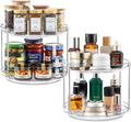 2 Tier Non-Skid Acrylic Turntable Organizer