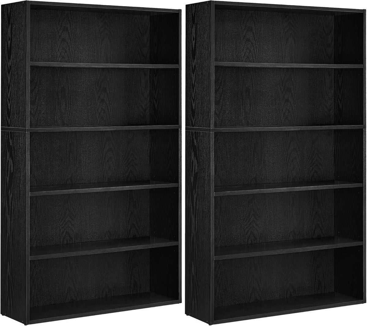 Bookshelf 5-Tier Bookcase Open Storage Shelf
