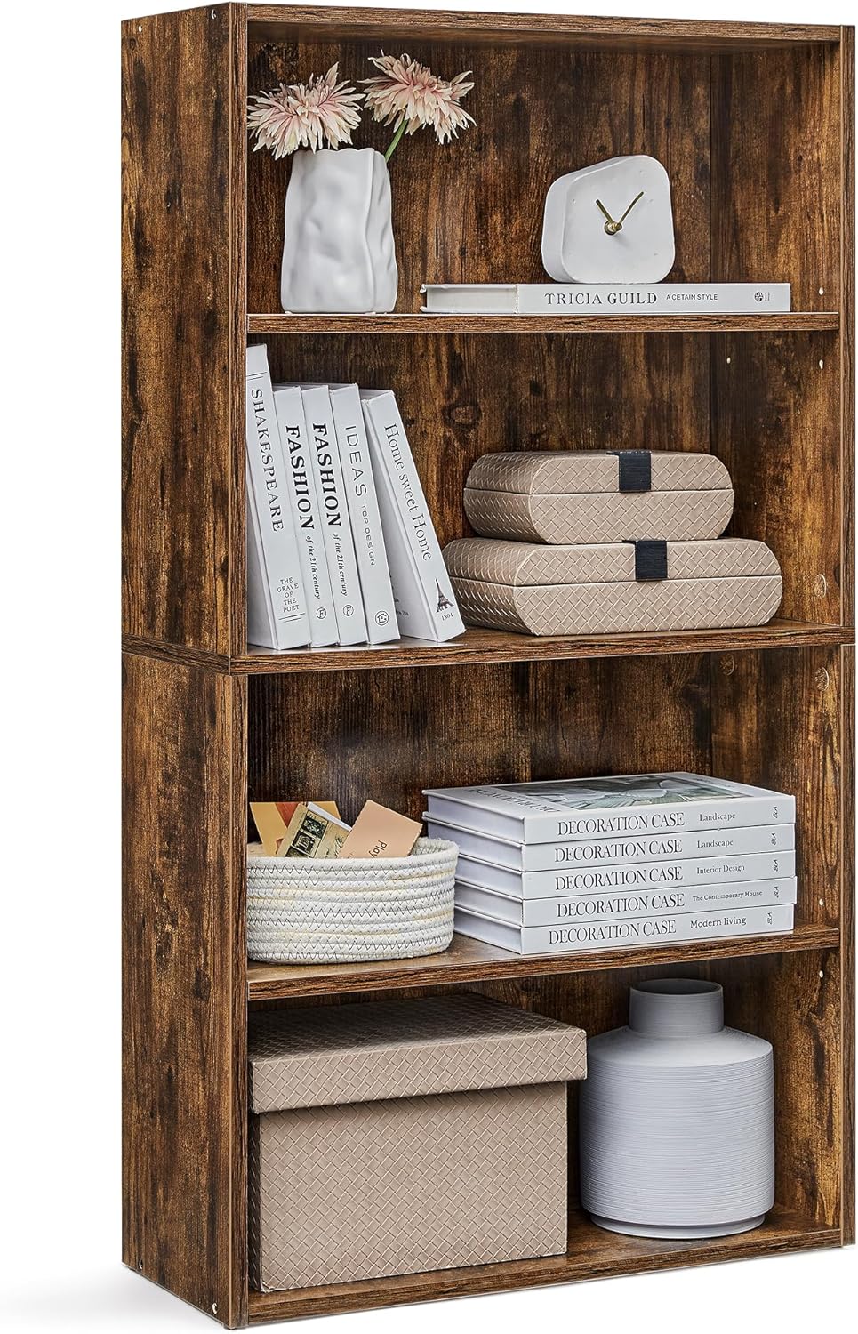 Bookshelf 5-Tier Bookcase Open Storage Shelf