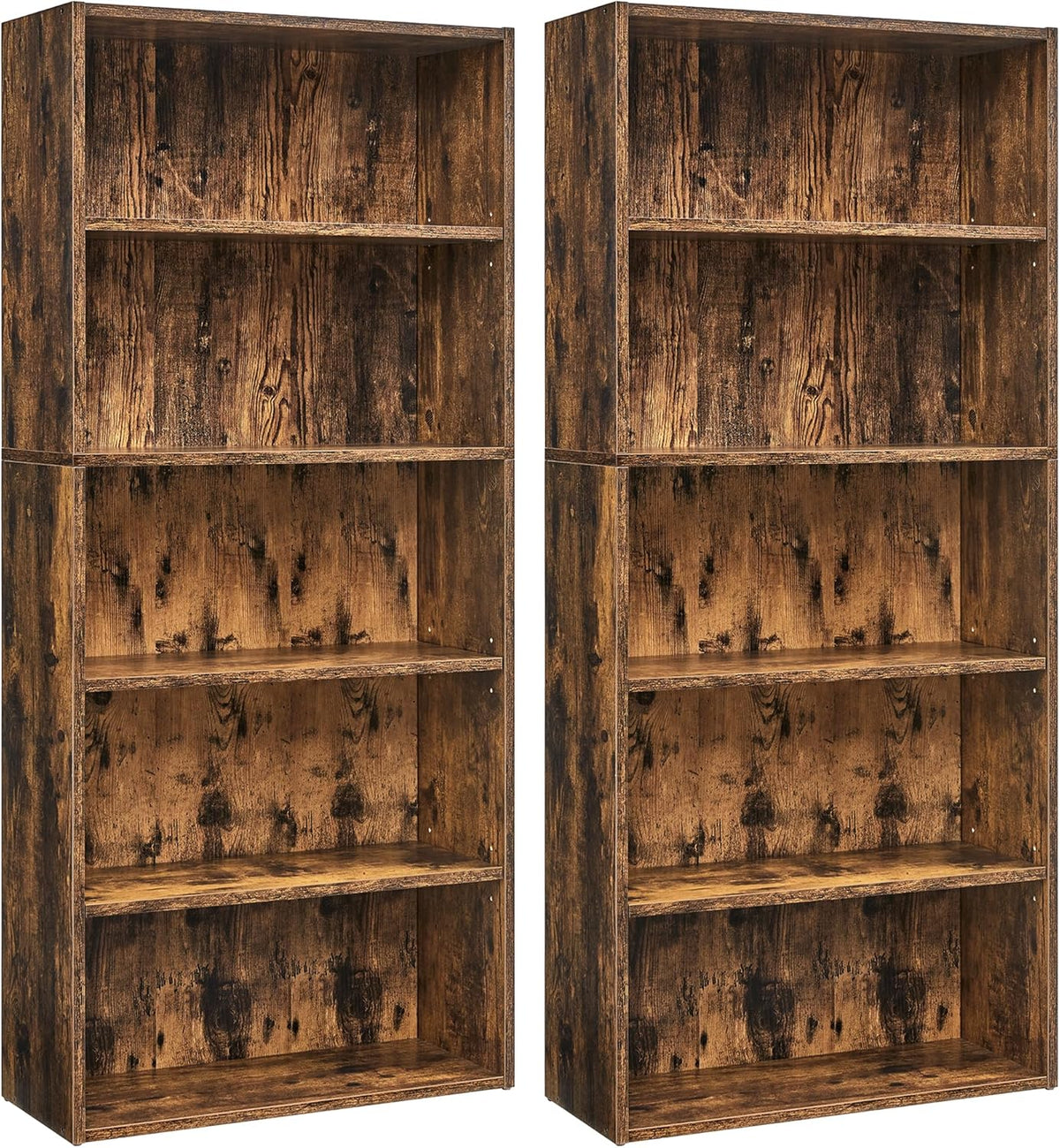 Bookshelf 5-Tier Bookcase Open Storage Shelf