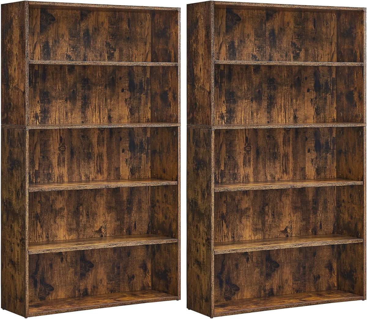 Bookshelf 5-Tier Bookcase Open Storage Shelf